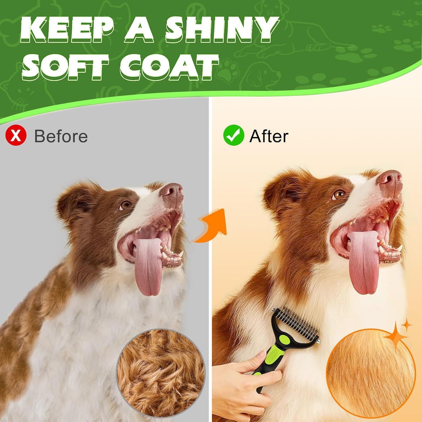 Hundebürste Katzenbürste, Professionelle Haustier Bürsten Selbstreinigende Hundebürste