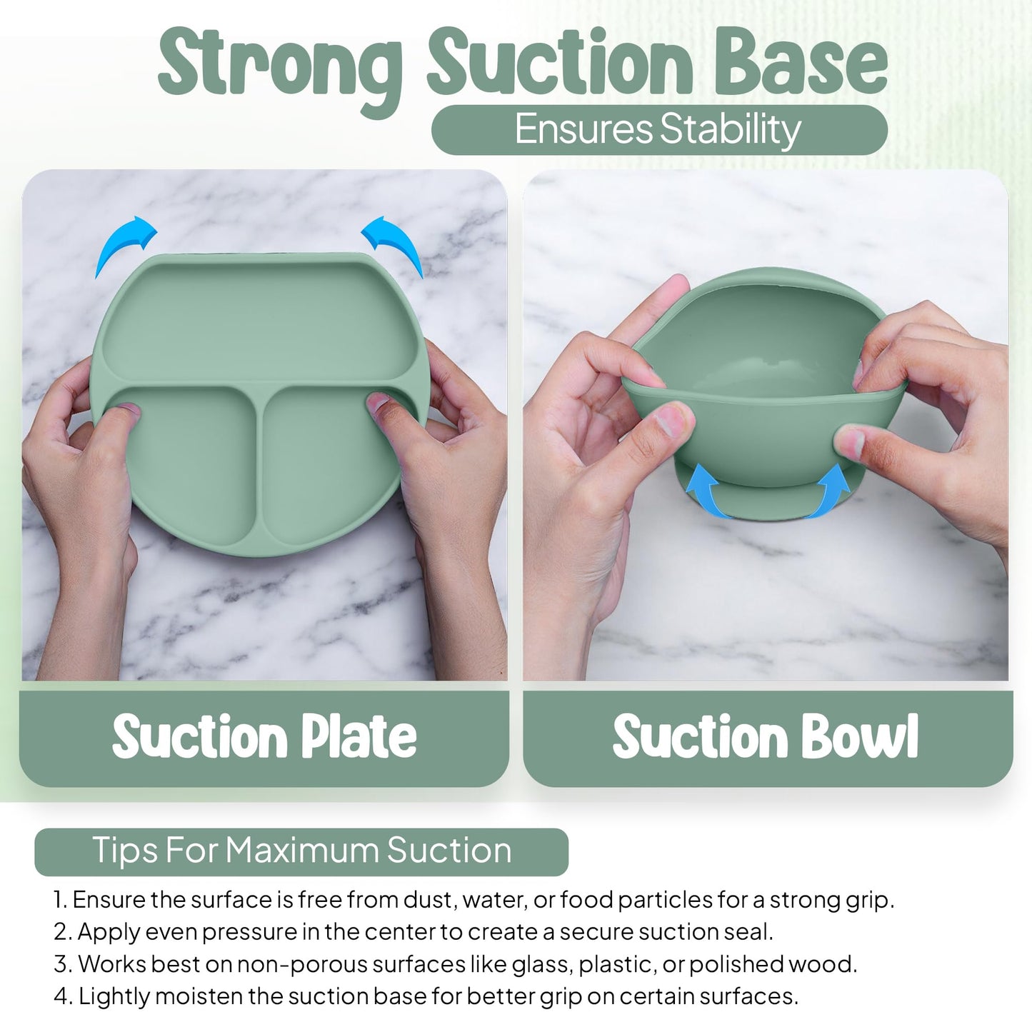 Baby Geschirr Set 11 Pieces Baby LED Weaning Accessories for Toddlers, Baby Feeding Set