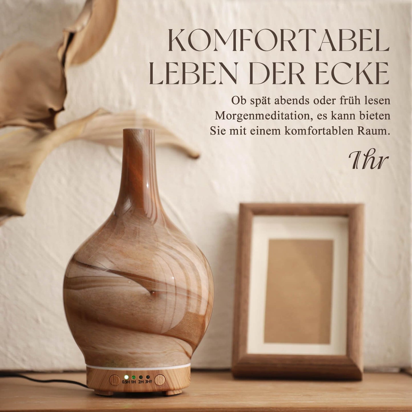 Aroma Diffuser Luftbefeuchter,150ml Luftbefeuchter Ultraschall Leise 7 farbwechselnde LEDs,Diffuser für Ätherische Öle Raumbefeuchter