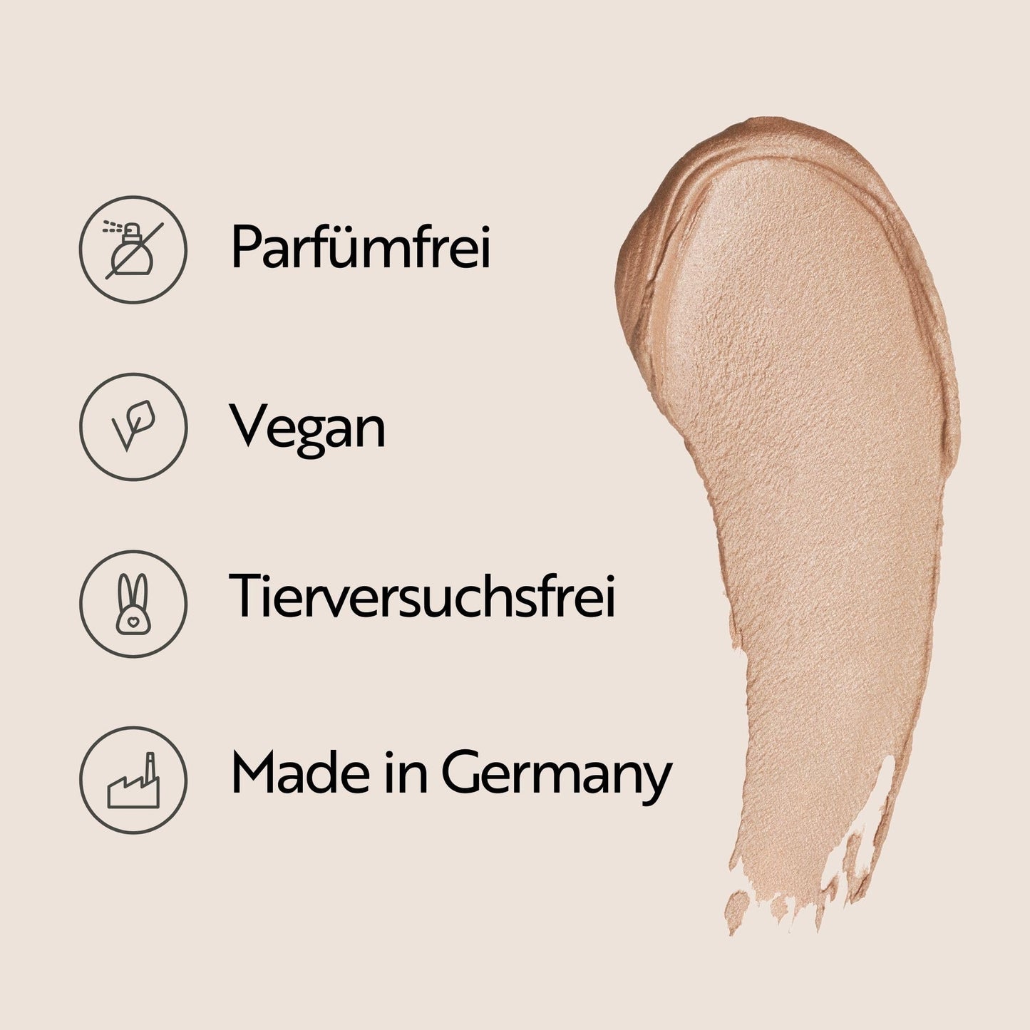 MAGIC FINISH Mousse Eyeshadow Love Note (8 ml) – Langanhaltender Metallic Lidschatten mit Glitzer-Effekt, Vegan, Make-up für Ausdrucksstarke Augen