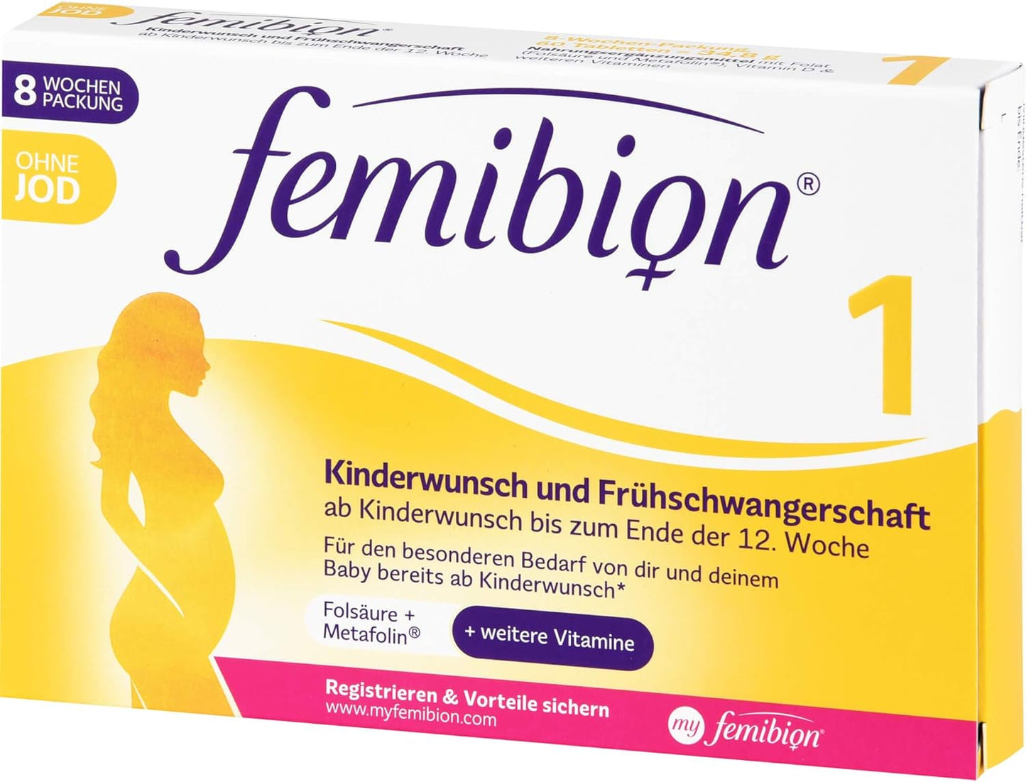 Femibion 1 Pregnancy + Early Pregnant Without Iodine