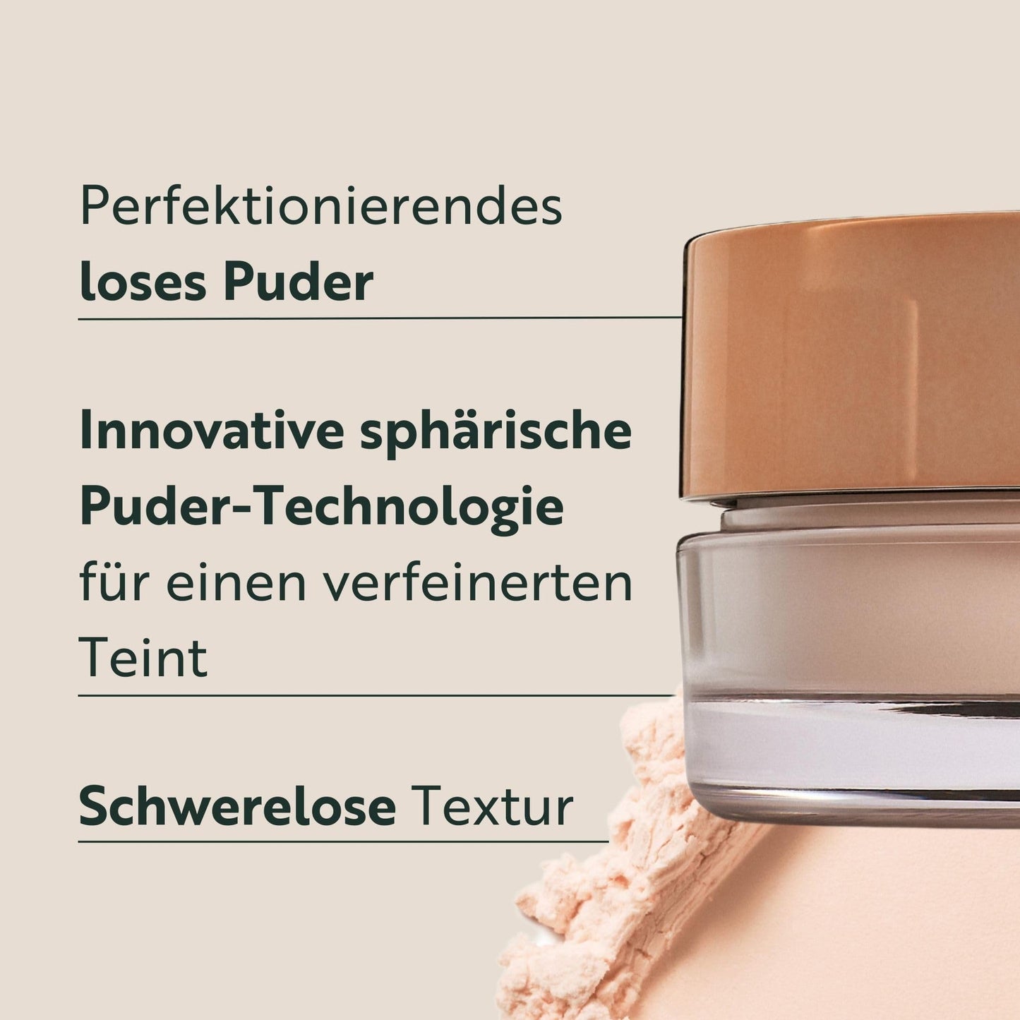 Magic Finish Setting Powder Final Touch Bare Skin (15g) - Perfektionierendes Loses Puder Für Perfektes Make Up, Mit Hyaluron