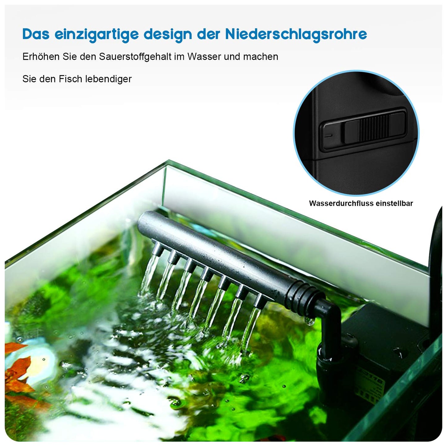 Aquarium Pumpe Filterpumpe Aquarium Innenfilter Aquariumpumpe 300L/h 2Watt