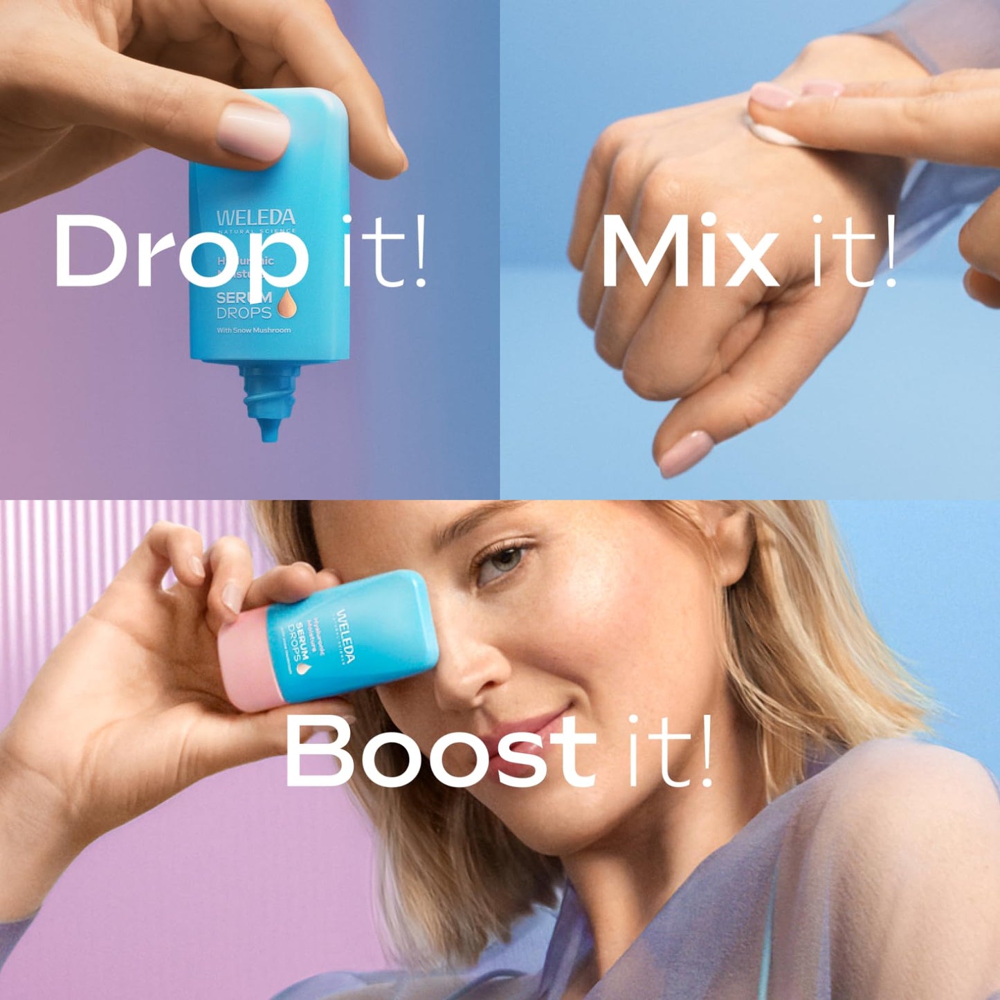 Weleda Organic Skin Food Glow Serum Drops - Natural Cosmetics Booster Drops with Licorice & Light-Reflecting Pigments for Radiant Complexion & Against Pigment Spots