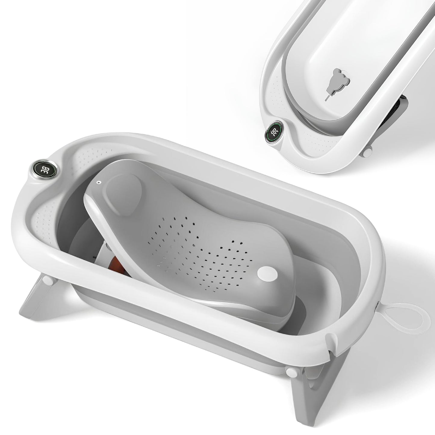 Faltbar Baby Badewanne Mit Rutschfestem Badewannensitz