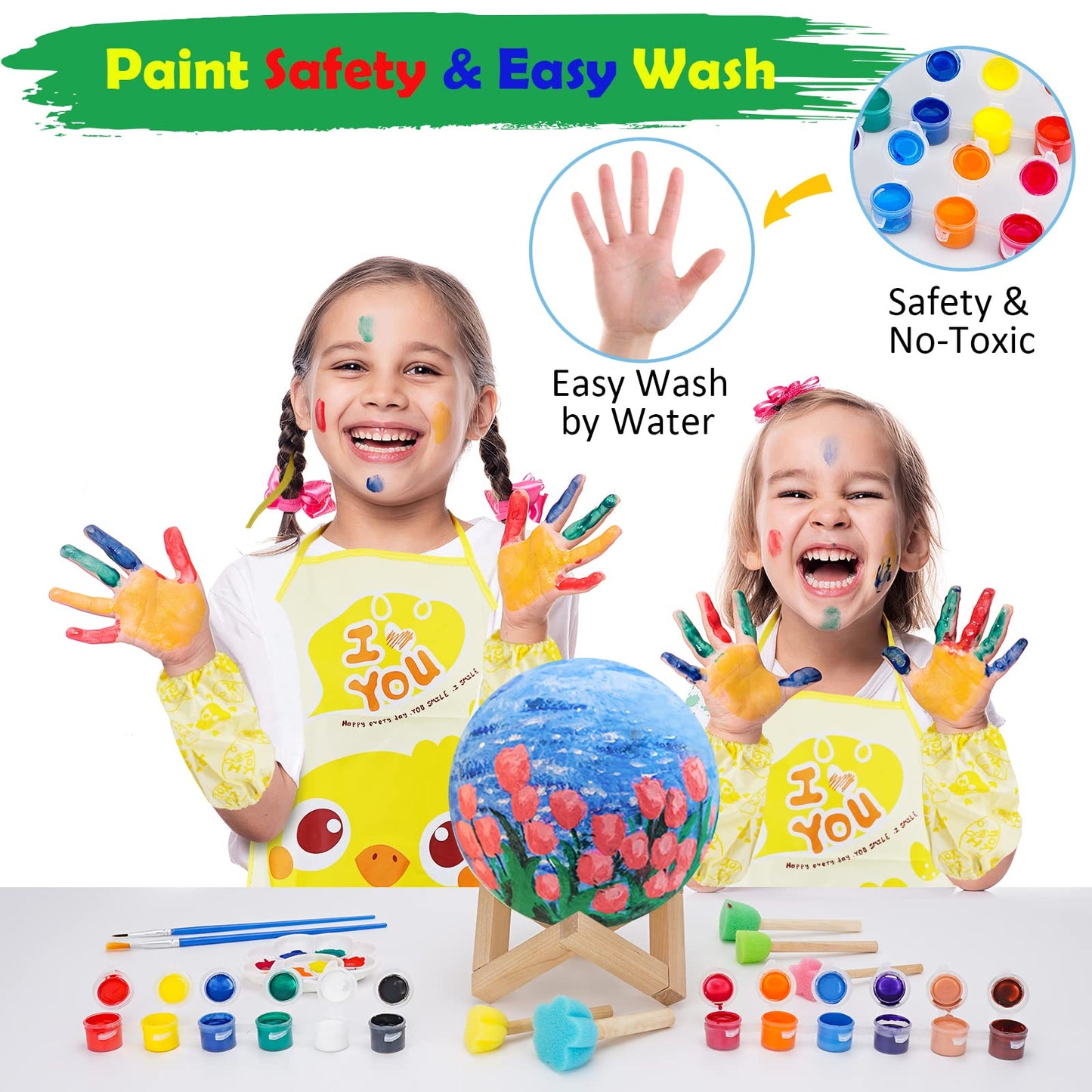 Balkwan Moon Lamp 3D Print - Dimmable USB Charging Touch Lamp for Children and Lovers - Romantic Gift for Birthday and Bedroom (3.5 Inch)