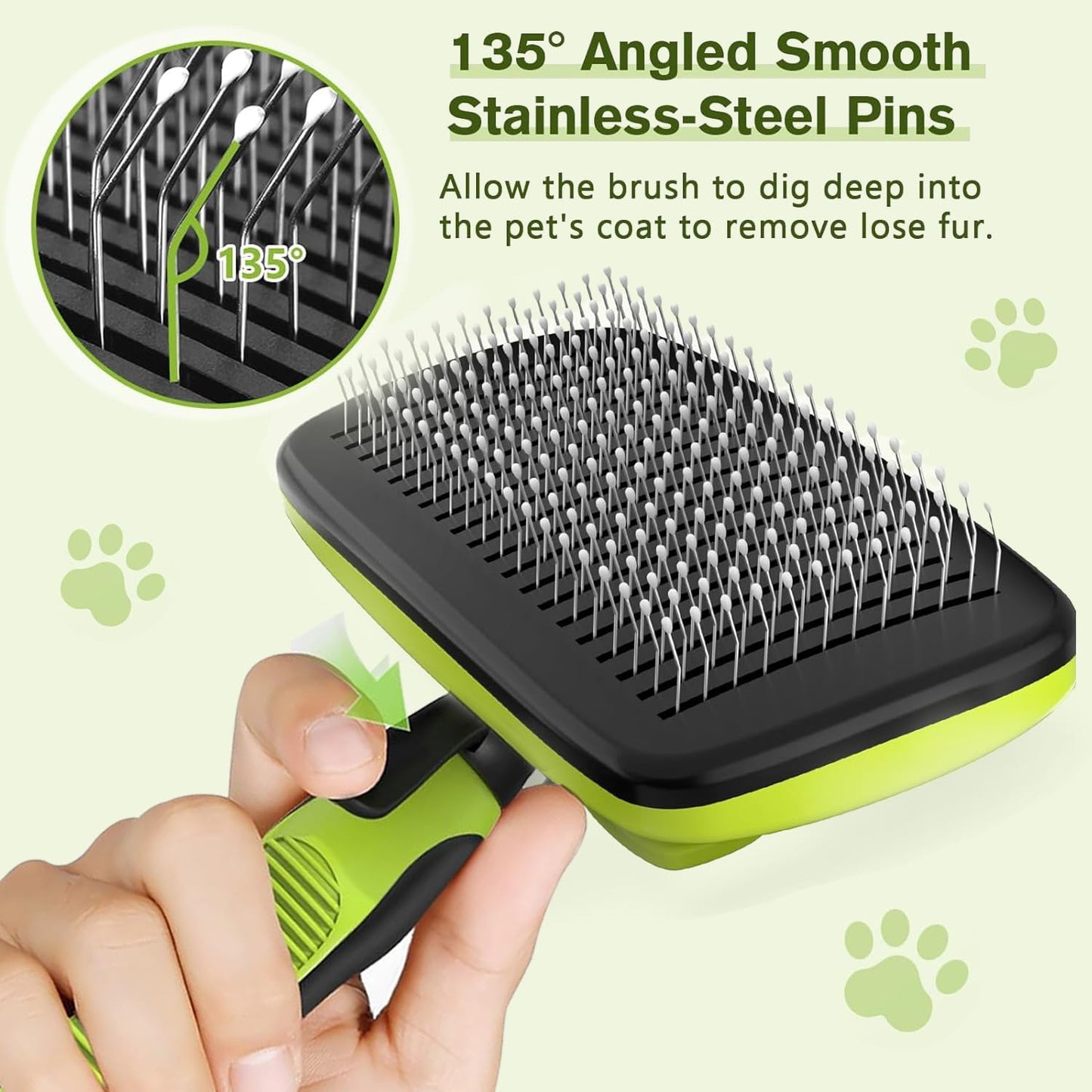 Hundebürste Katzenbürste, Professionelle Haustier Bürsten Selbstreinigende Hundebürste