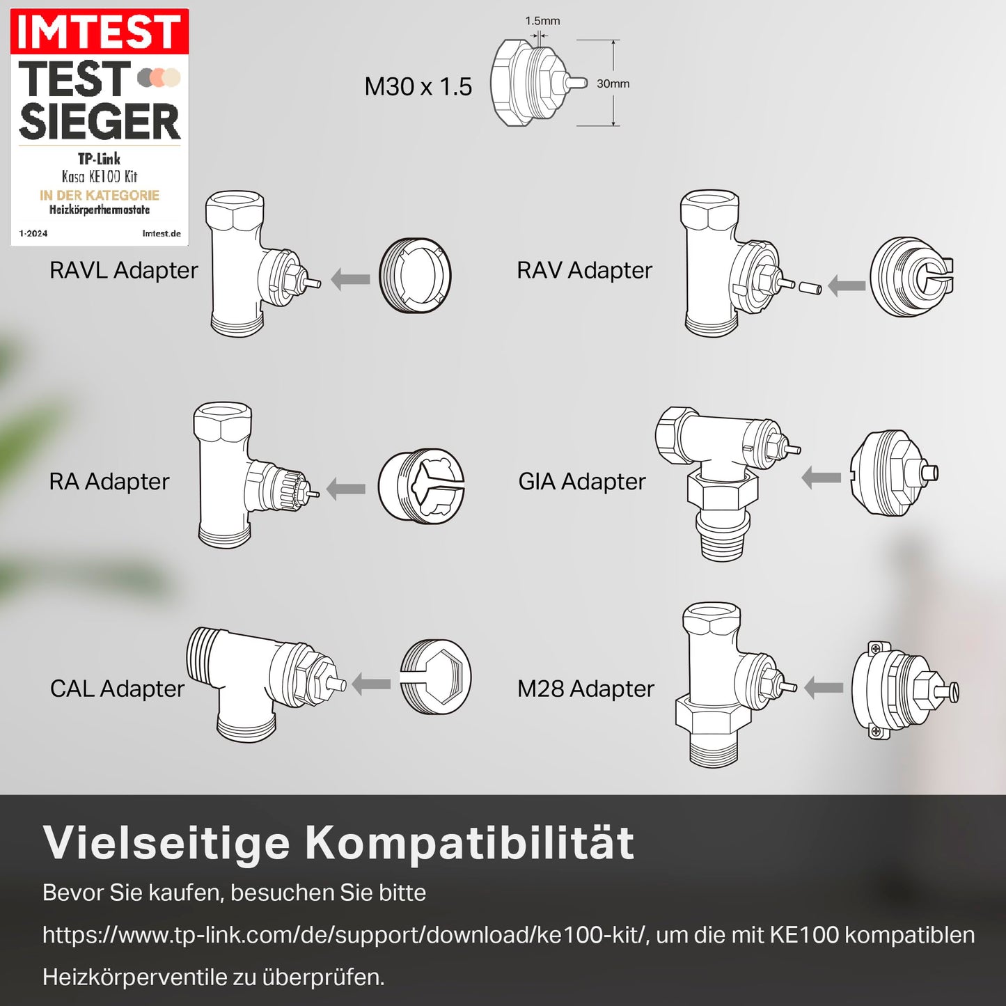 Smart Radiator Thermostat, Accessory Product, Energy Saving, Schedule, Control on the Go via App