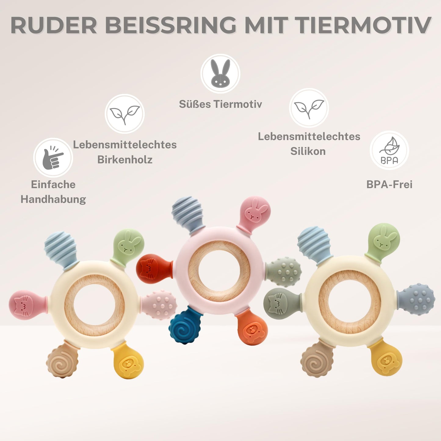 Baby Teething Ring – Teething Toy – Teething Aid – Teething Ring