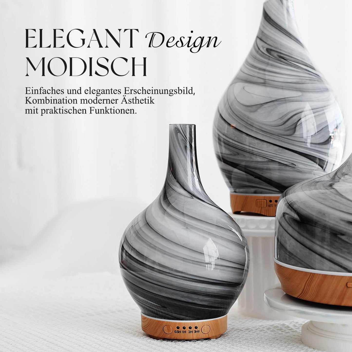 Aroma Diffuser Luftbefeuchter,150ml Luftbefeuchter Ultraschall Leise 7 farbwechselnde LEDs,Diffuser für Ätherische Öle Raumbefeuchter