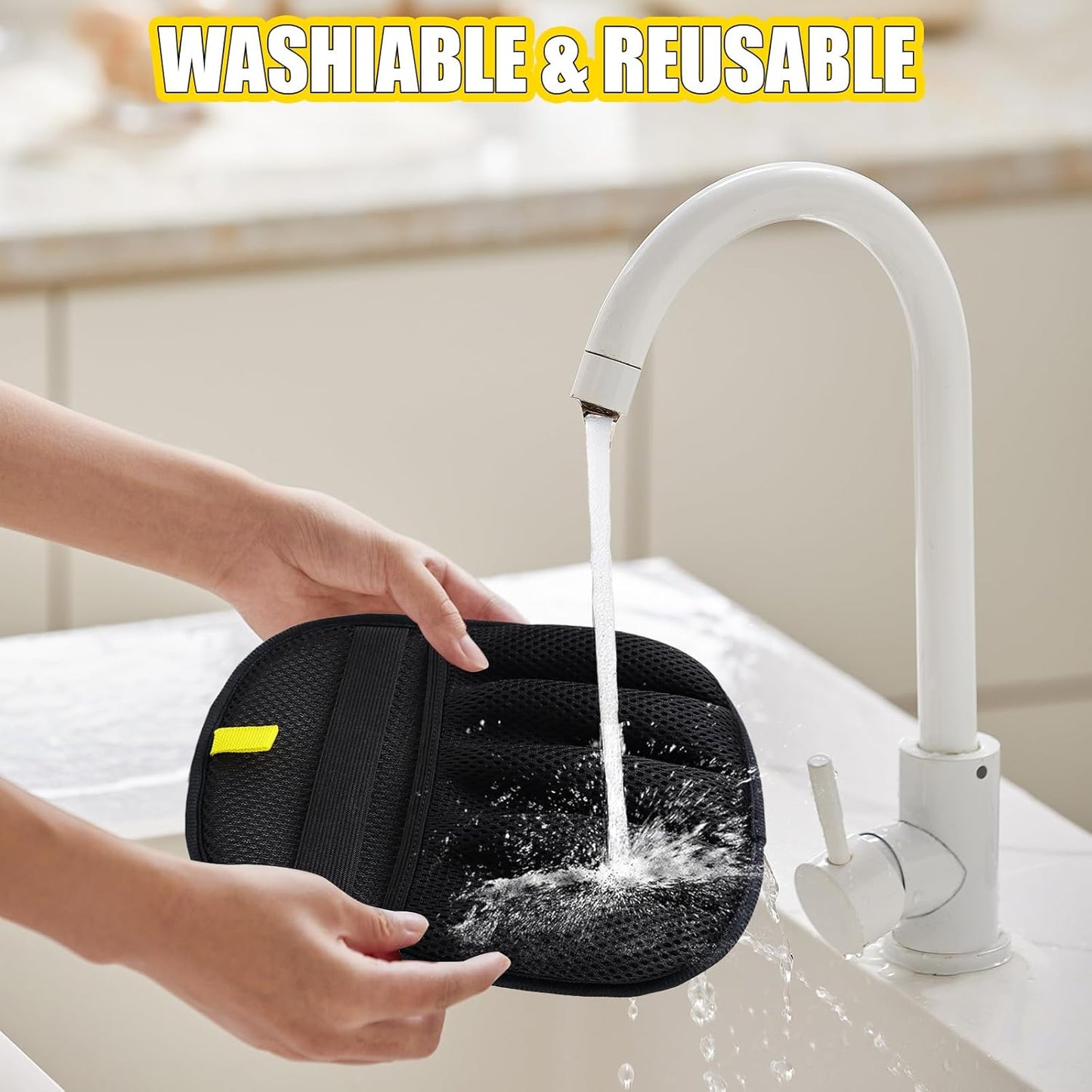 Handschuh, 3 Stück Fell Magnet Handschuh, Haarentfernungshandschuh für Katzen & Hunde