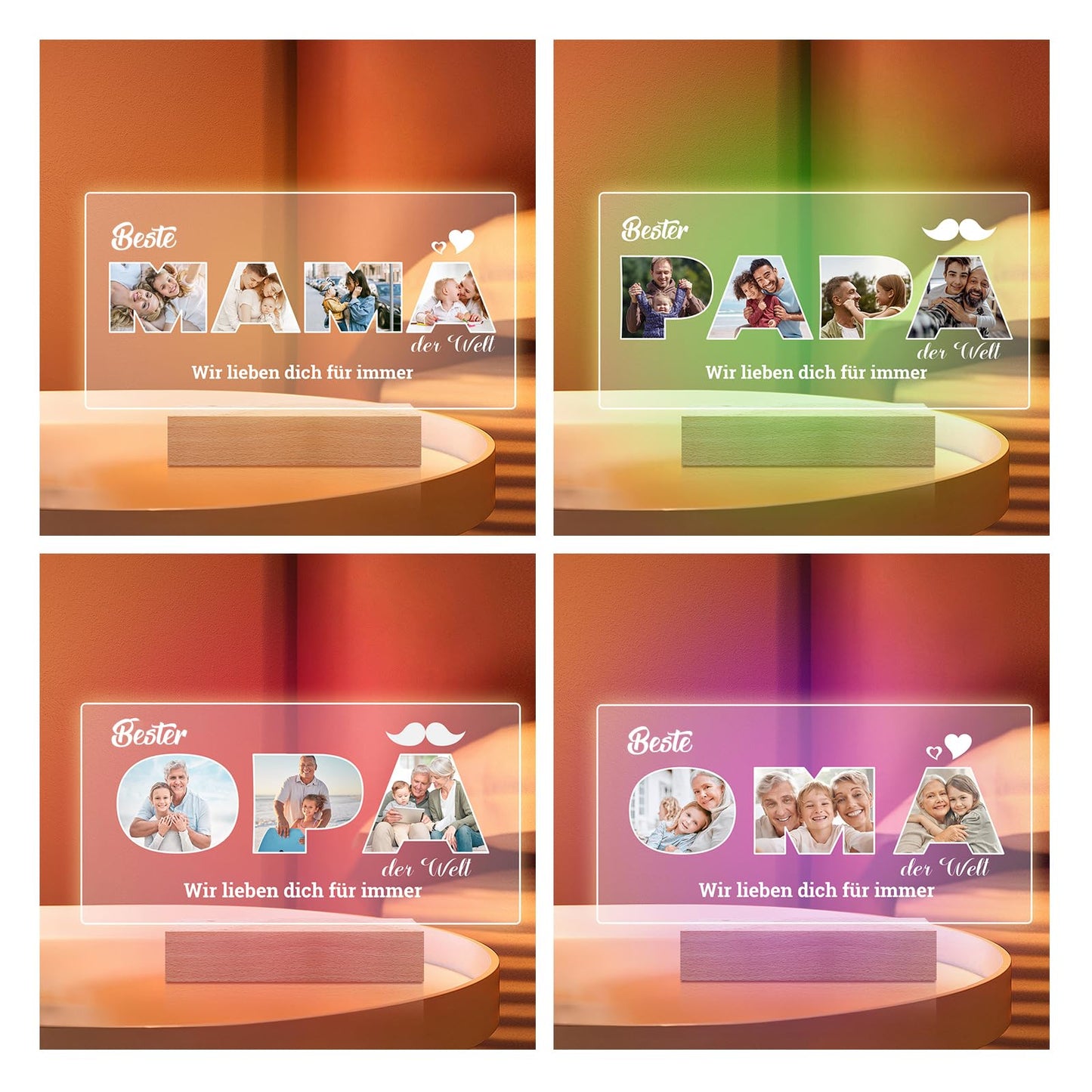 Personalised Christmas Gifts for Women & Men, Personalised Picture Frame with Photo, Photo Gifts Personalised for Him Her, Personalised Gifts