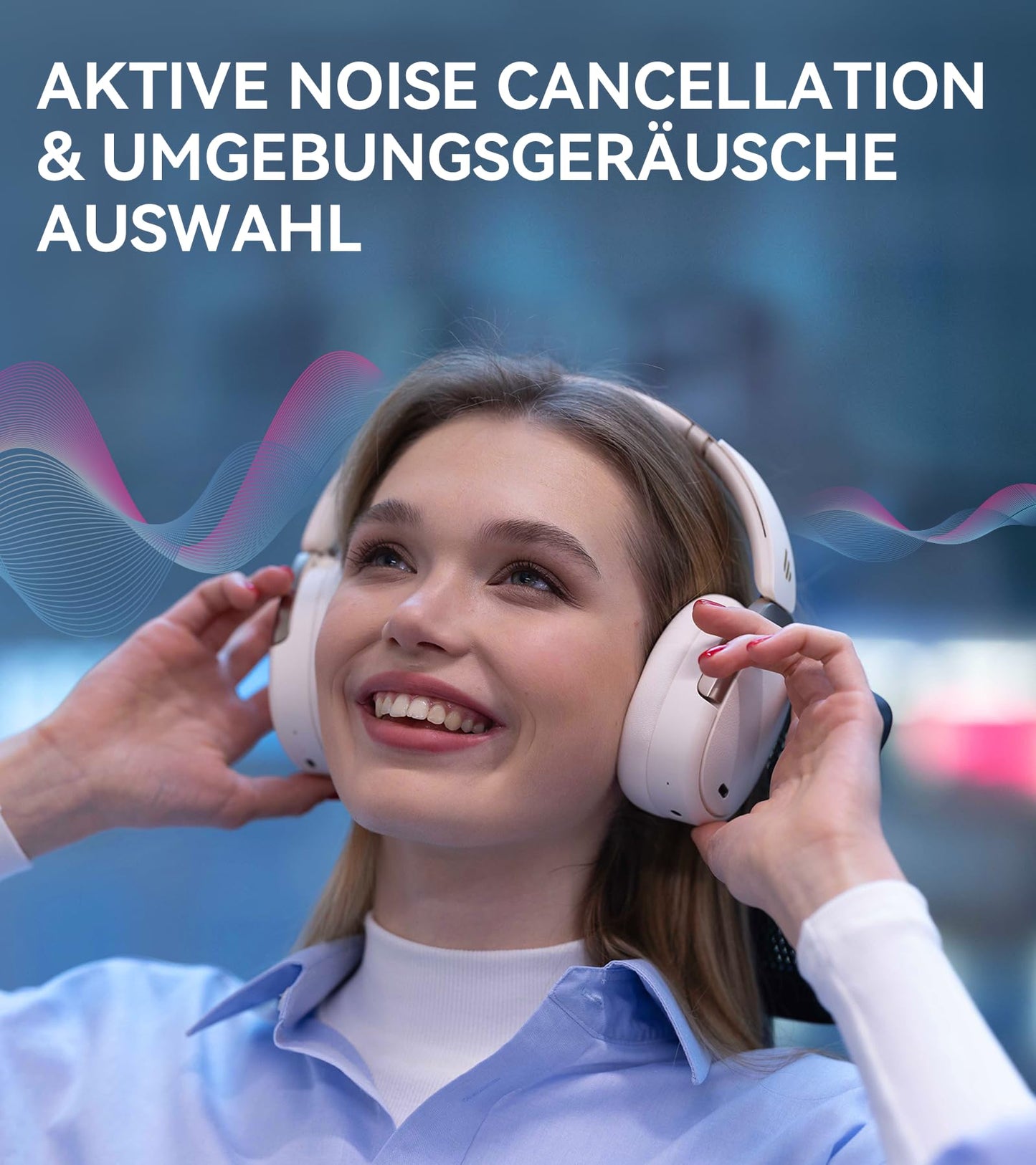 Hybrid Active Noise Cancelling Kopfhörer mit Hi-Res Audio und Custom EQ Bluetooth