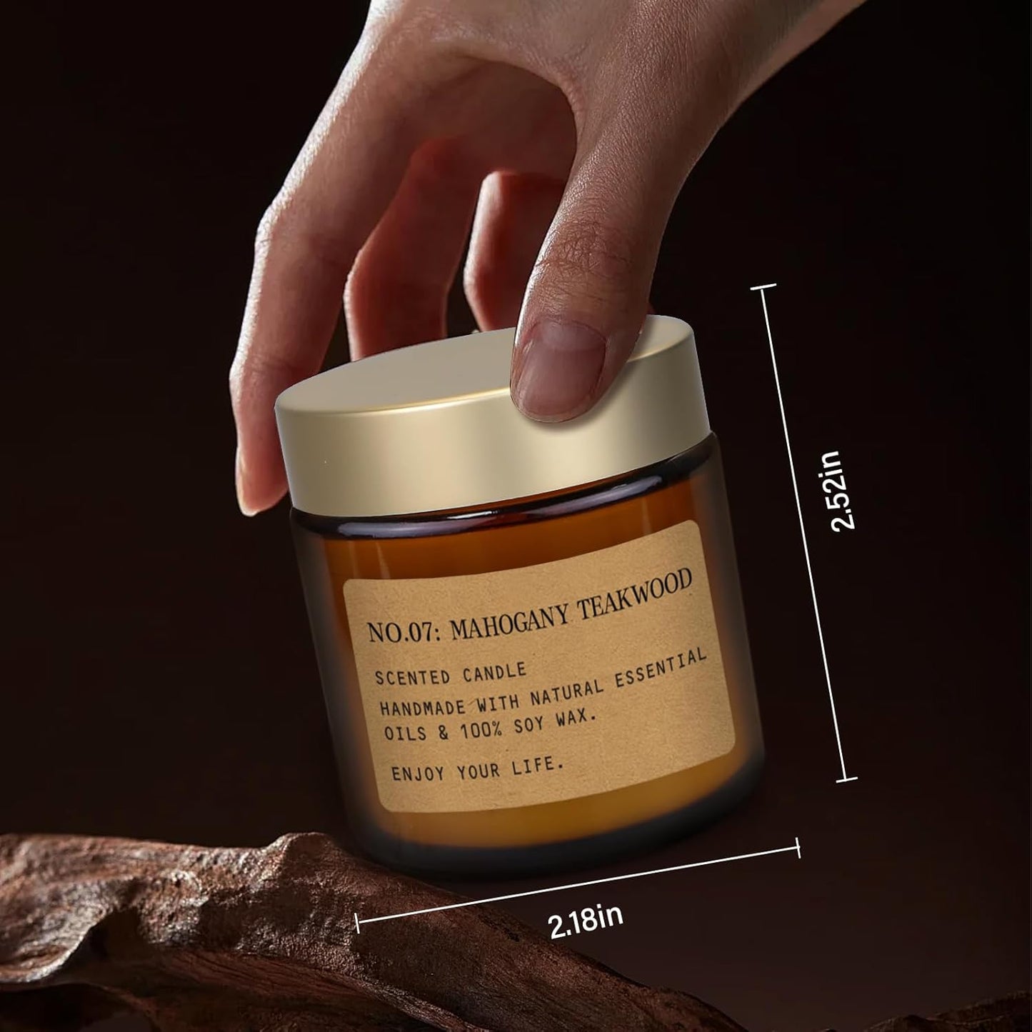 Duftkerze 12er Set Kerzen Geschenkbox, Natürliches Sojawachs 300h Brenndauer, Geschenkset, Ideal für Yoga, Schlaf, Meditation, SPA