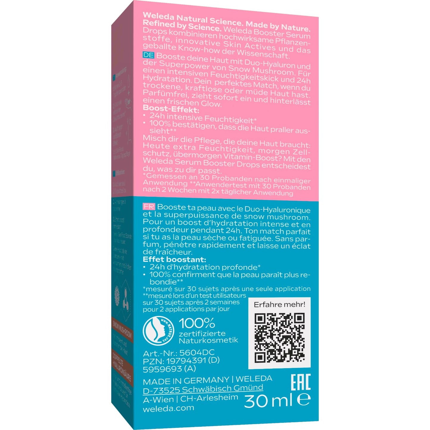 Weleda Organic Skin Food Glow Serum Drops - Natural Cosmetics Booster Drops with Licorice & Light-Reflecting Pigments for Radiant Complexion & Against Pigment Spots