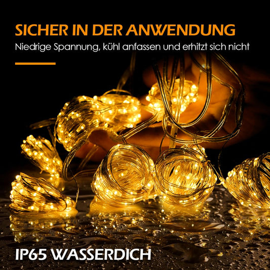 Lichterkette, 3×3m 300 LED Lichtvorhang, 8 Modi LED Lichterkette Vorhang für Innen & Außen, Lichterkette für Outdoor, Zimmer, Party, Balkon deko, Weihnachtsdeko