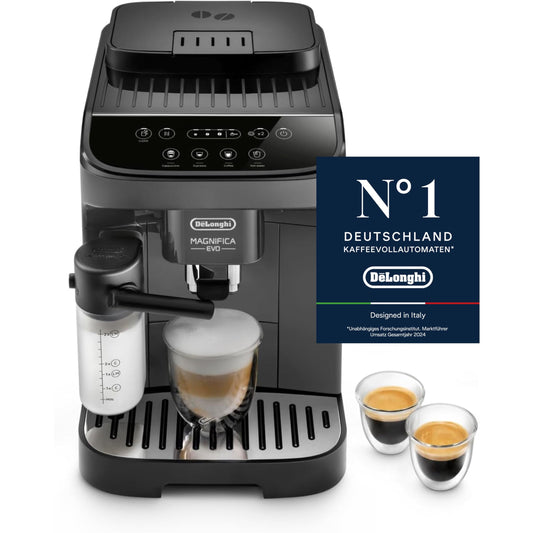 De'Longhi Fully Automatic Coffee Machine with LatteCrema Milk System, 7 Direct Selection Buttons for Cappuccino, Espresso