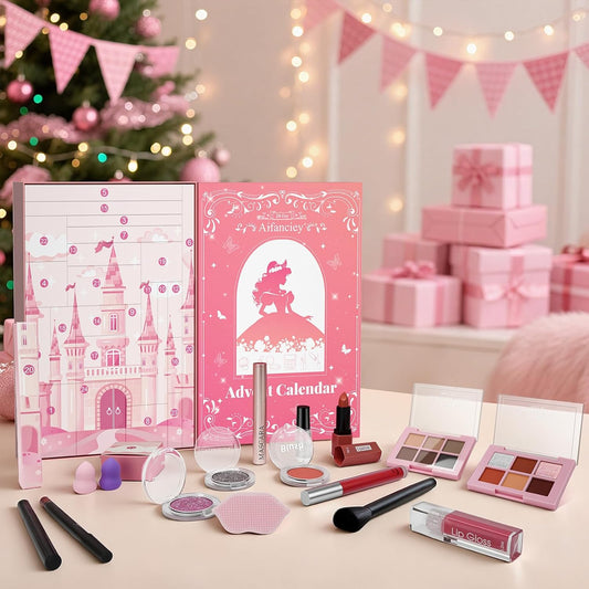 Beauty Adventskalender 2025 Mädchen mit 24 Exquisite Kosmetik Geschenk für Mädchen Teenager Frauen, Hochwertiger Beautyprodukten Eine Stylische Adventszeit-24 Stück