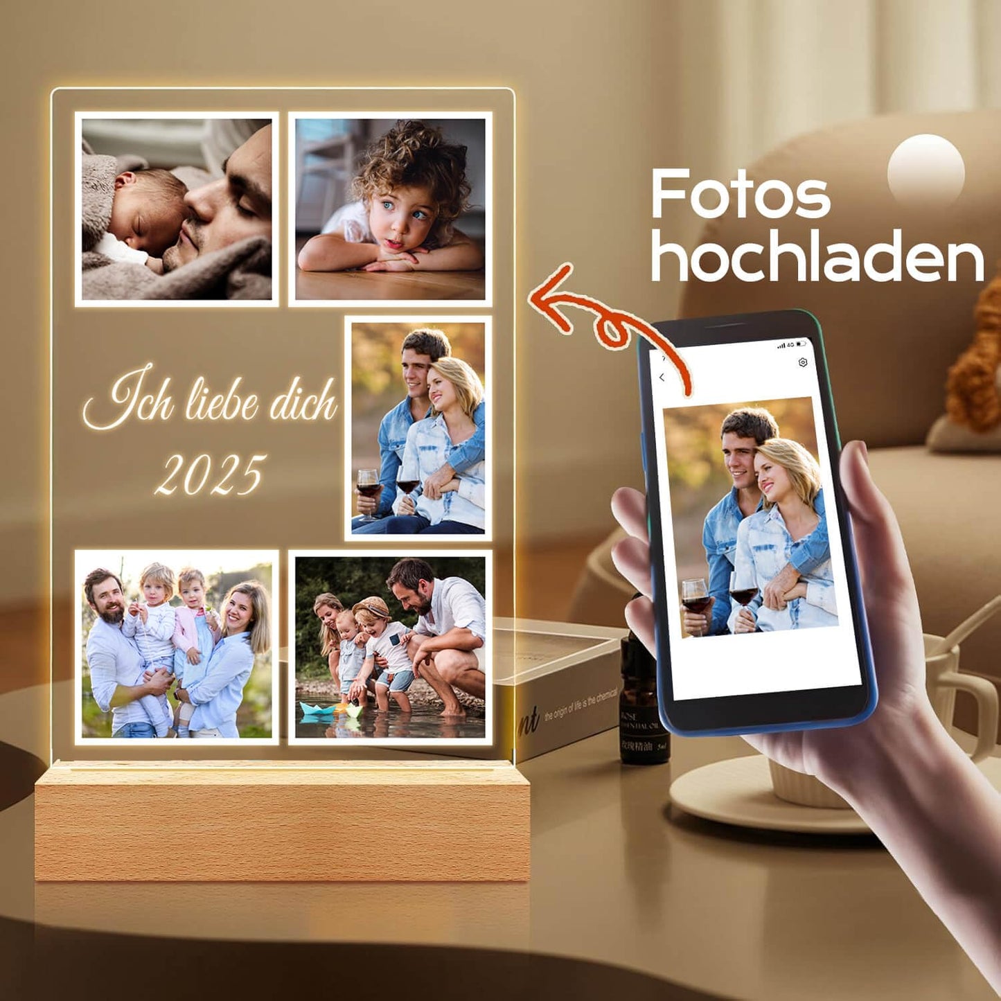 Personalisierte Geschenke, Personalisierte Bilderrahmen mit Foto, Personalisierte Jahrestag Geburtstagsgeschenk