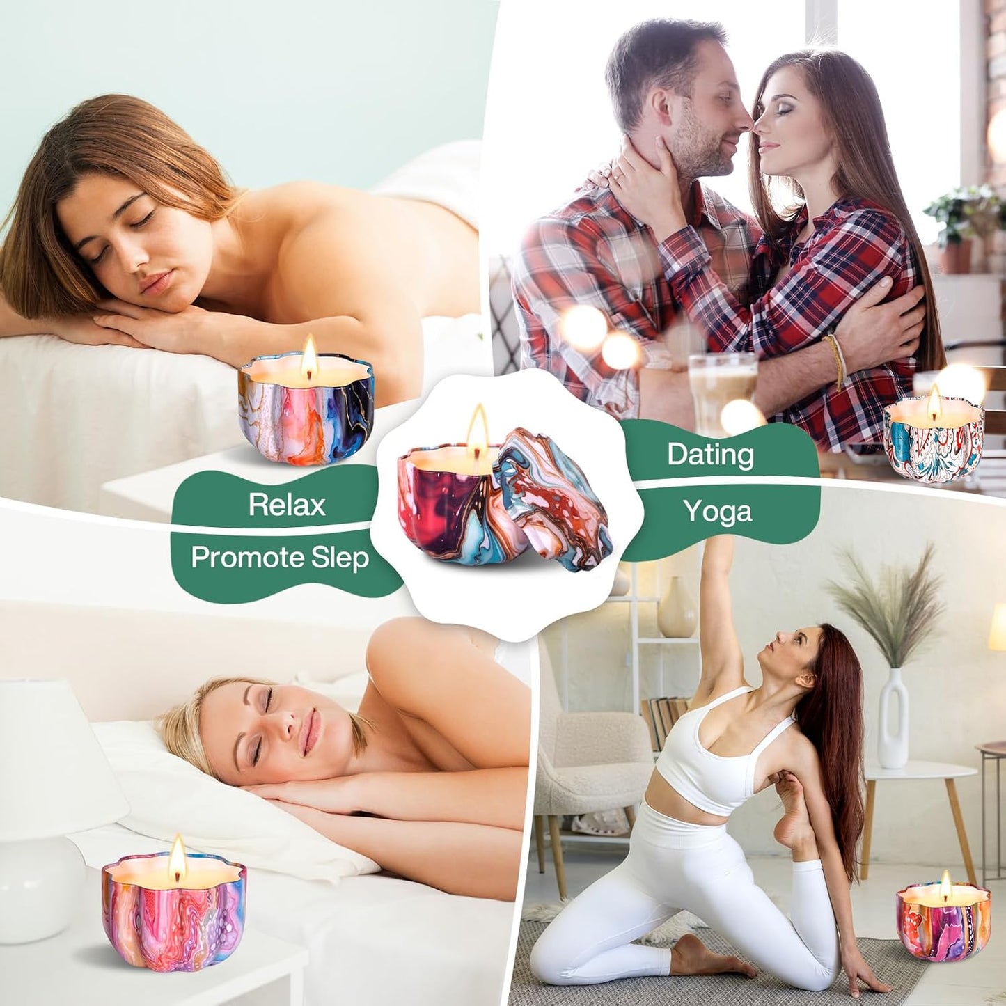 Scented Candles Gifts 12 Pieces Aromatherapy Candles Set