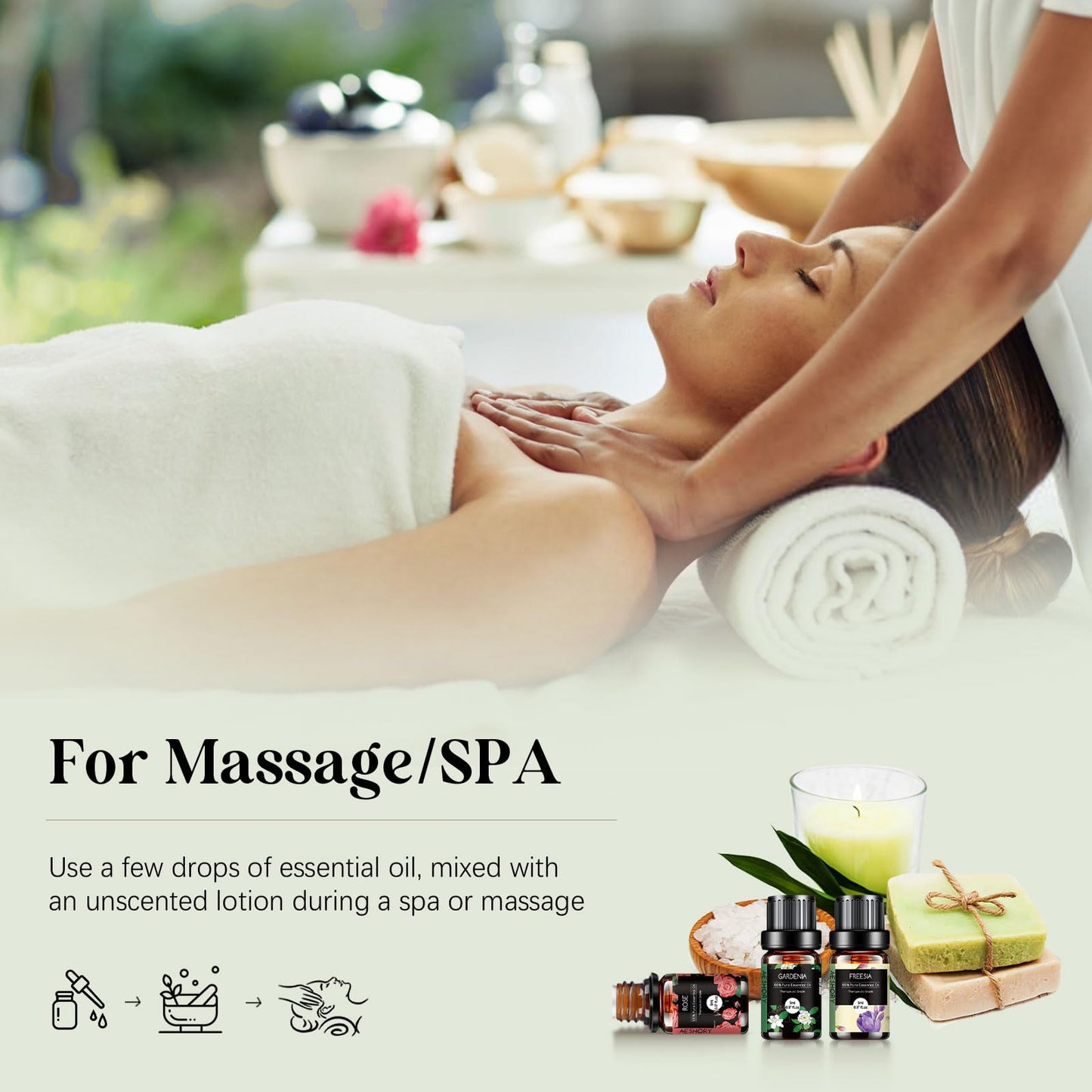 AESHORY 14 x 5 ml Hotel Essential Oils Set, Aroma Diffuser Oil Fragrance for Humidifier, Fresh Air