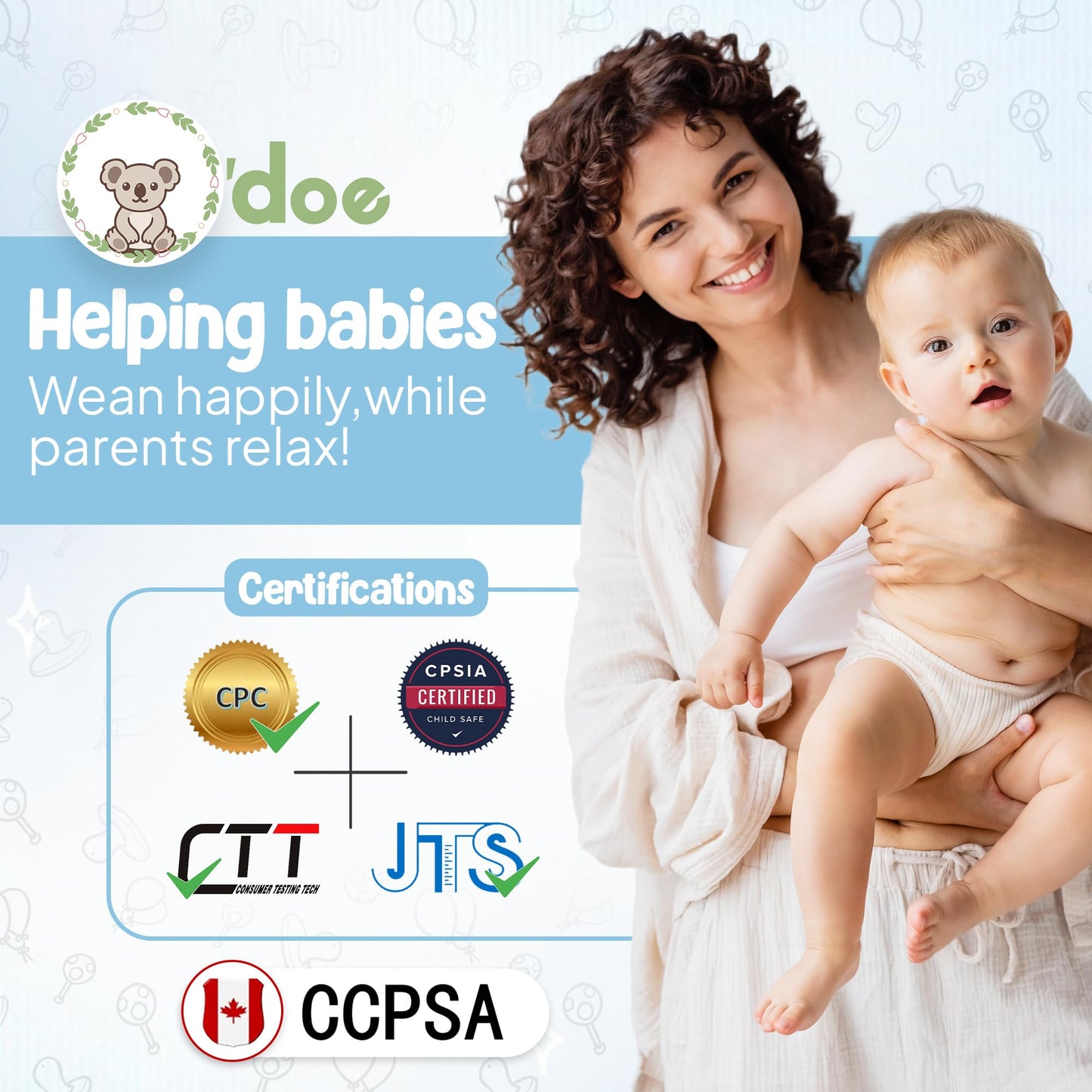 Baby Geschirr Set 11 Pieces Baby LED Weaning Accessories for Toddlers, Baby Feeding Set