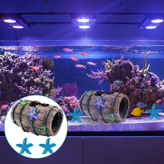 Lot de 3 décorations d'aquarium, décoration d'aquarium en mousse artificielle