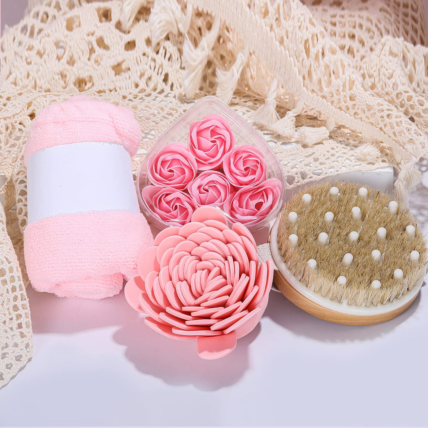 Bath Gift Set, Spa Luxury Beauty Set for Her 15-Piece Birthday Gift, Spa Set, Wellness Set for Women, Bath Gifts for Mother's Day, Christmas Gifts for Women