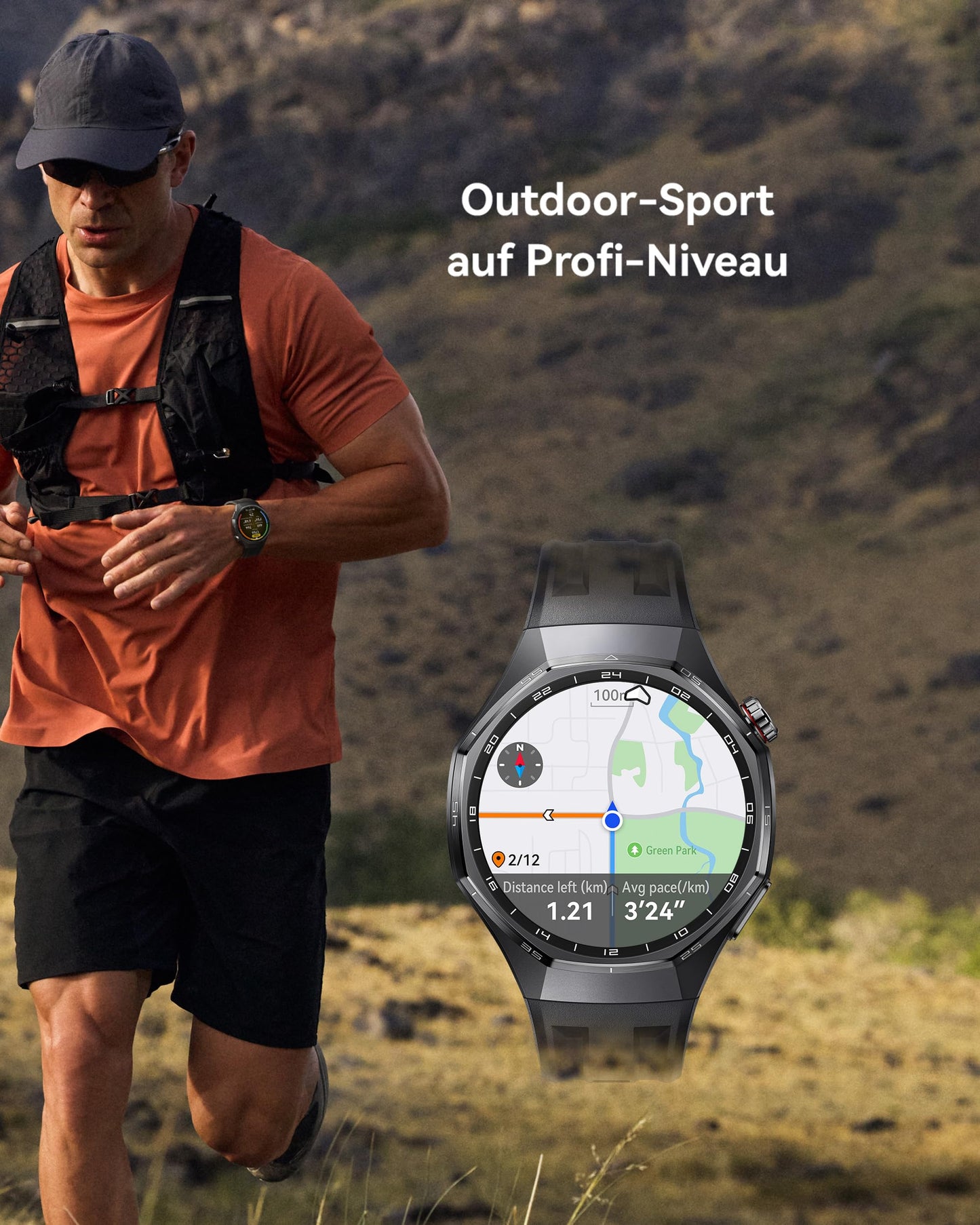 HUAWEI Watch GT 6 Pro Smartwatch, GPS, ECG, 1.47 Inch AMOLED Display, Up to 21 Days Battery, Comprehensive Bicycle Features, 100+ Sports Modes, Compatible with Android & iOS