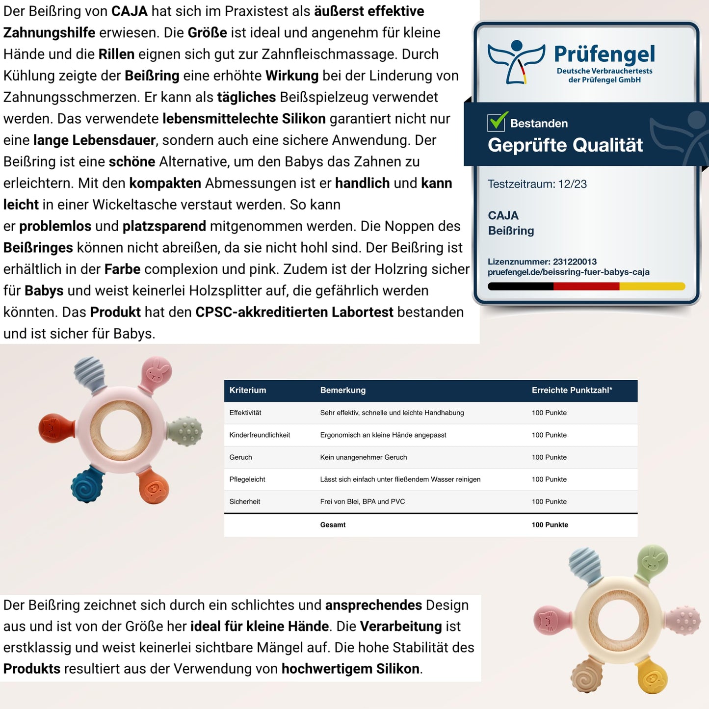 Baby Teething Ring – Teething Toy – Teething Aid – Teething Ring