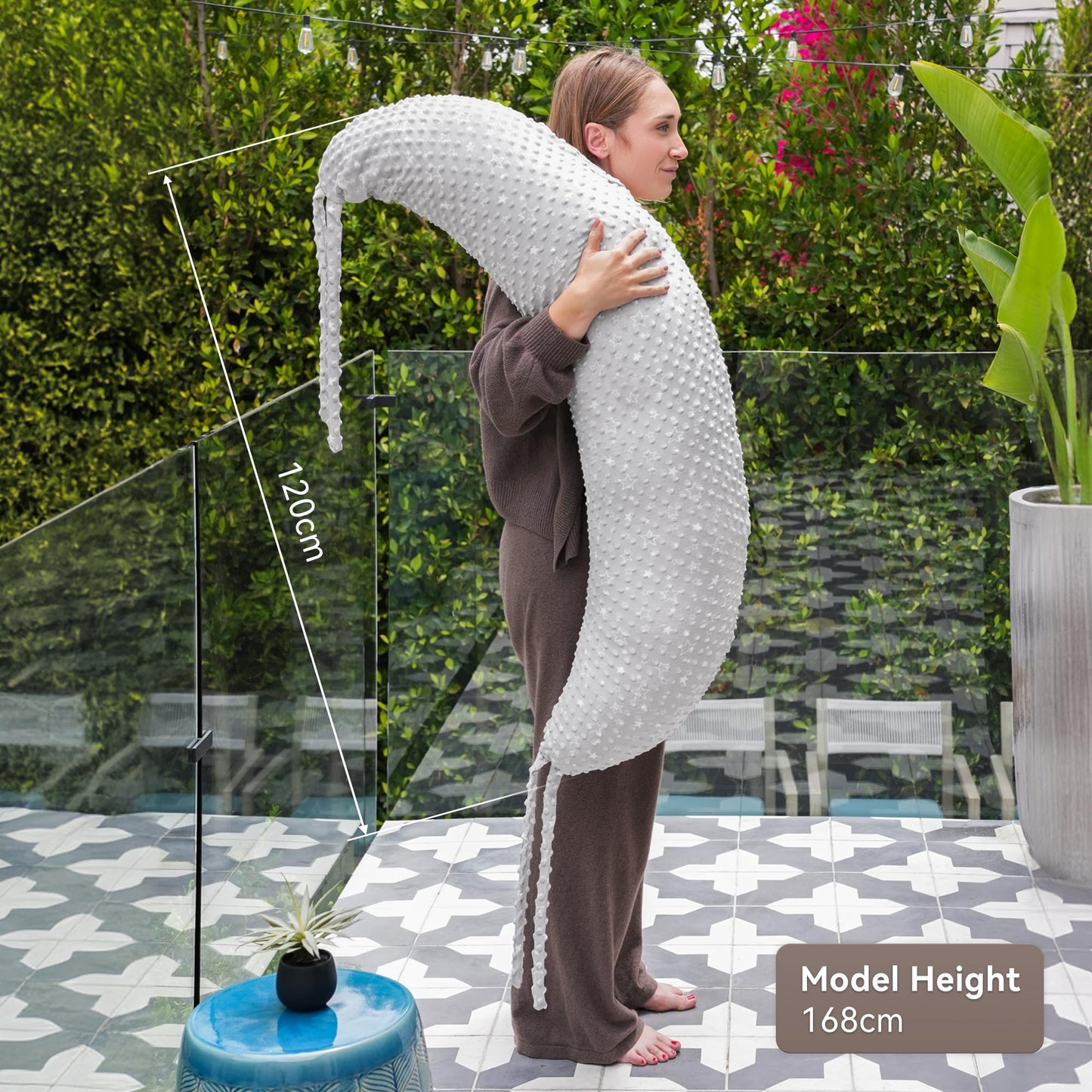 Nursing Pillow, Versatile Plus Size Positioning Pillow, Pregnancy Pillow for Baby and Adults, Side Sleeper Pillow with Washable