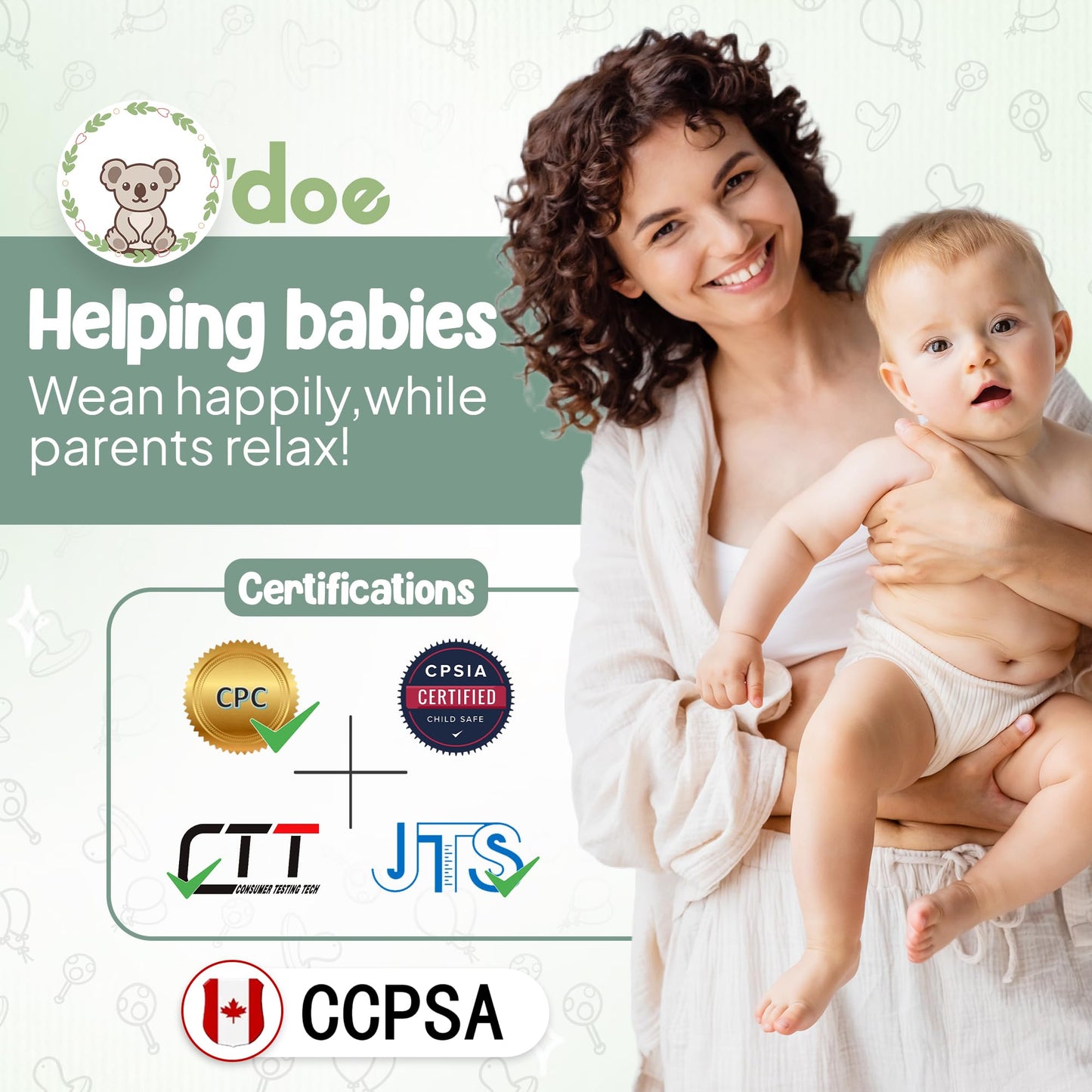 Baby Geschirr Set 11 Pieces Baby LED Weaning Accessories for Toddlers, Baby Feeding Set