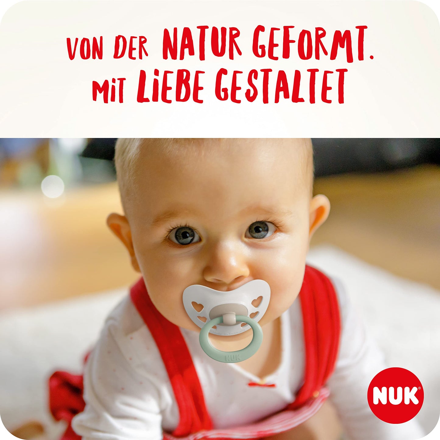NUK Signature Day & Night Babyschnuller | 0-6 Monate | Leuchtet im Dunkeln | Sterne | 4 Stück