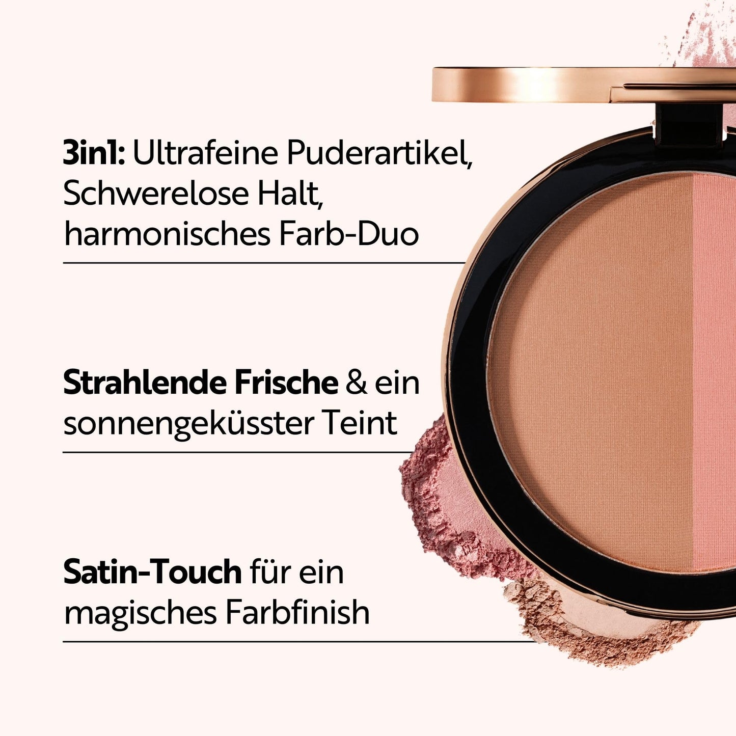 MAGIC FINISH Satin Blush Peachy Rose (4g) – Blush mit Satin-Touch Textur für ein perfektes Make Up, hochpigmentierte Beauty-Farben
