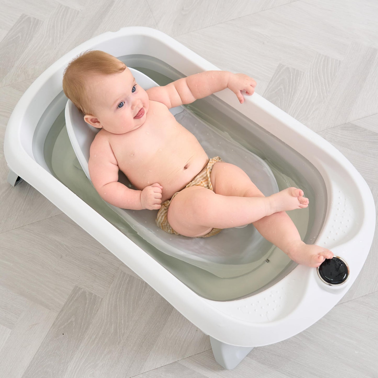 Faltbar Baby Badewanne Mit Rutschfestem Badewannensitz