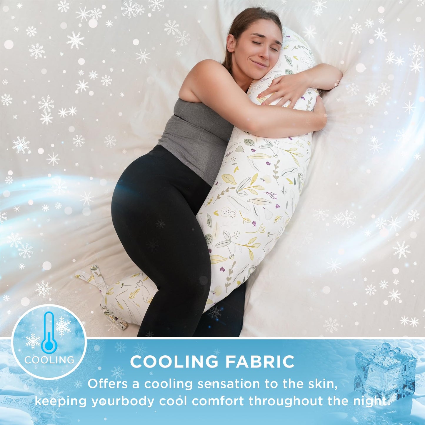 Nursing Pillow, Versatile Plus Size Positioning Pillow, Pregnancy Pillow for Baby and Adults, Side Sleeper Pillow with Washable