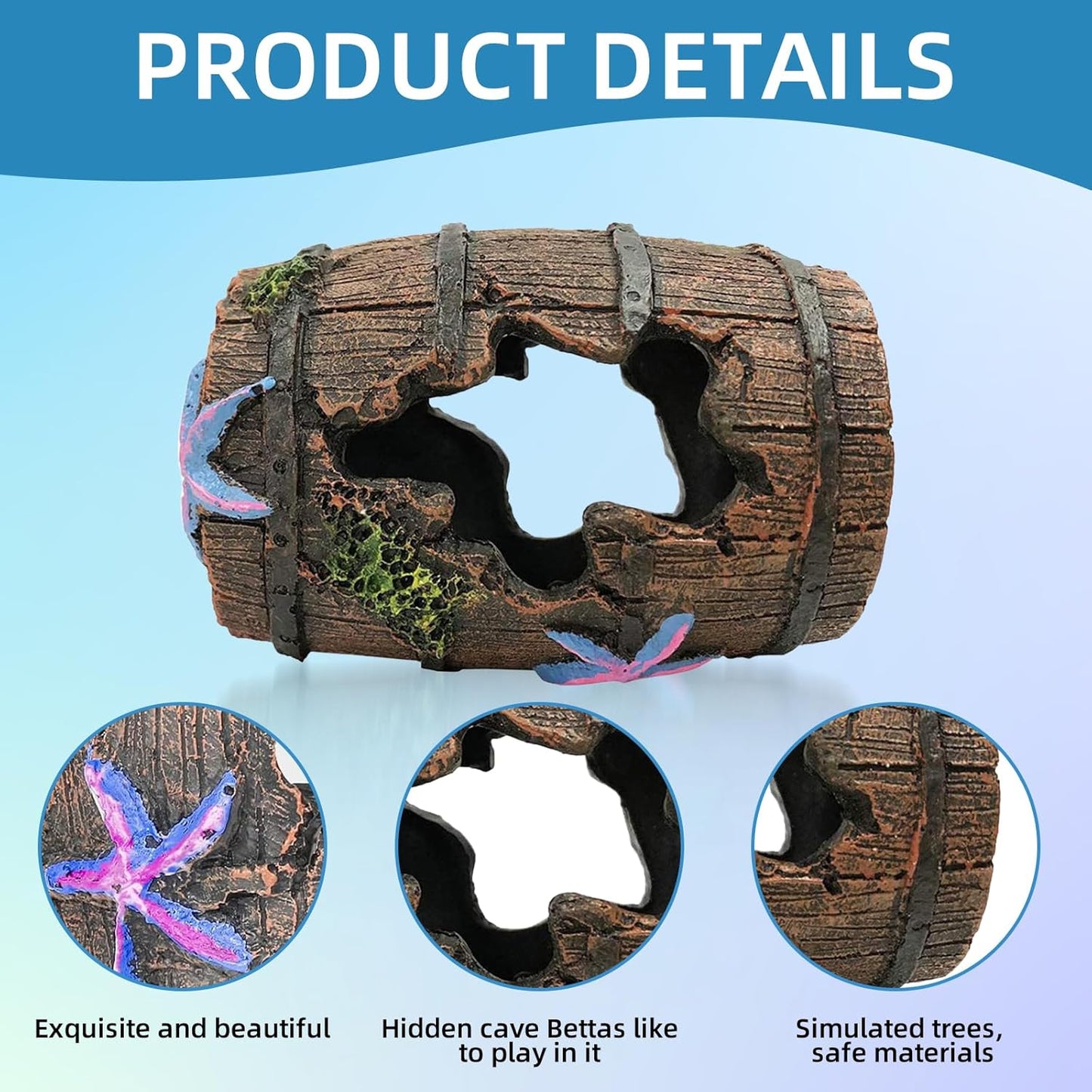 Set of 3 Aquarium Decoration Set, Simulation Moss Aquarium Decoration