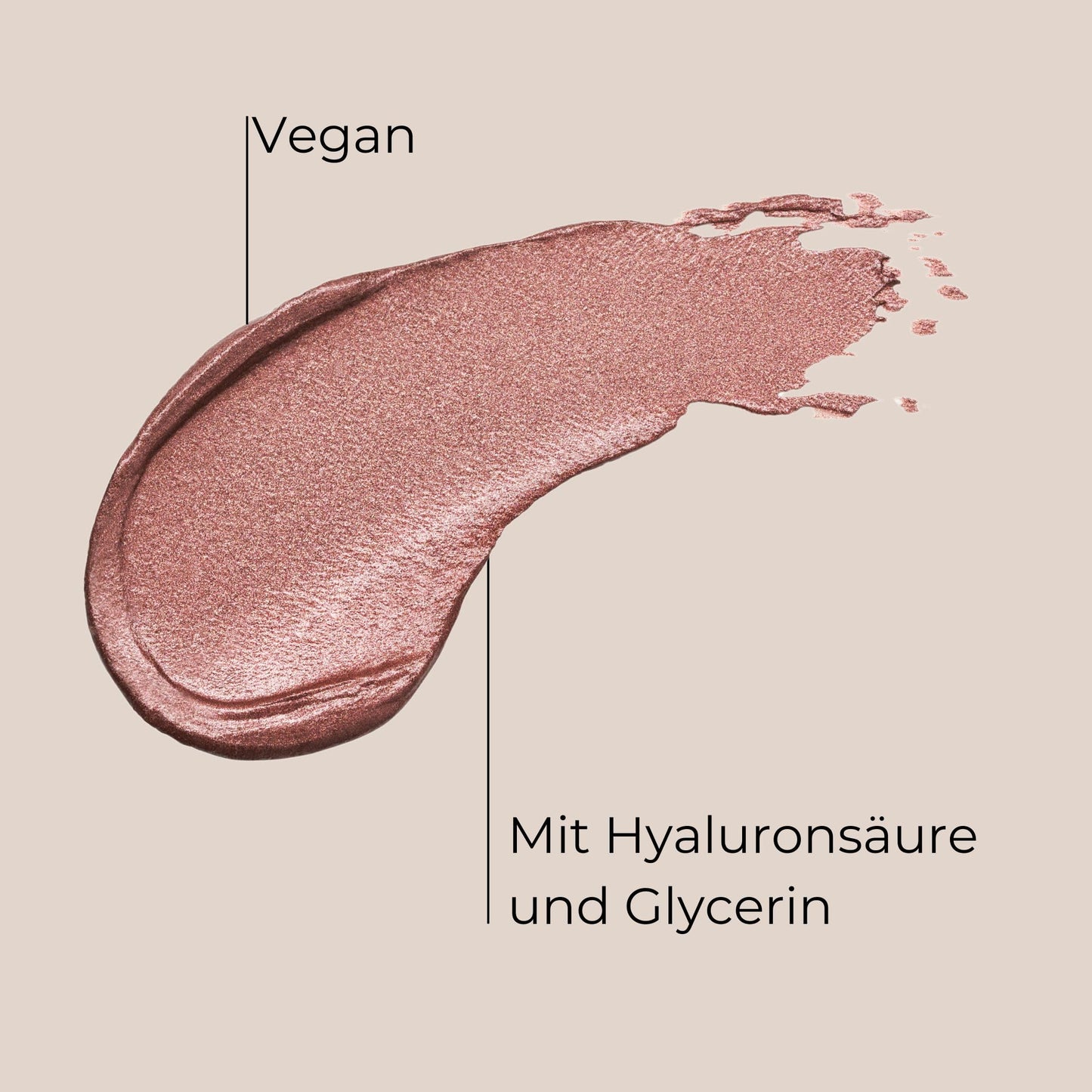 MAGIC FINISH Mousse Eyeshadow Love Note (8 ml) – Langanhaltender Metallic Lidschatten mit Glitzer-Effekt, Vegan, Make-up für Ausdrucksstarke Augen