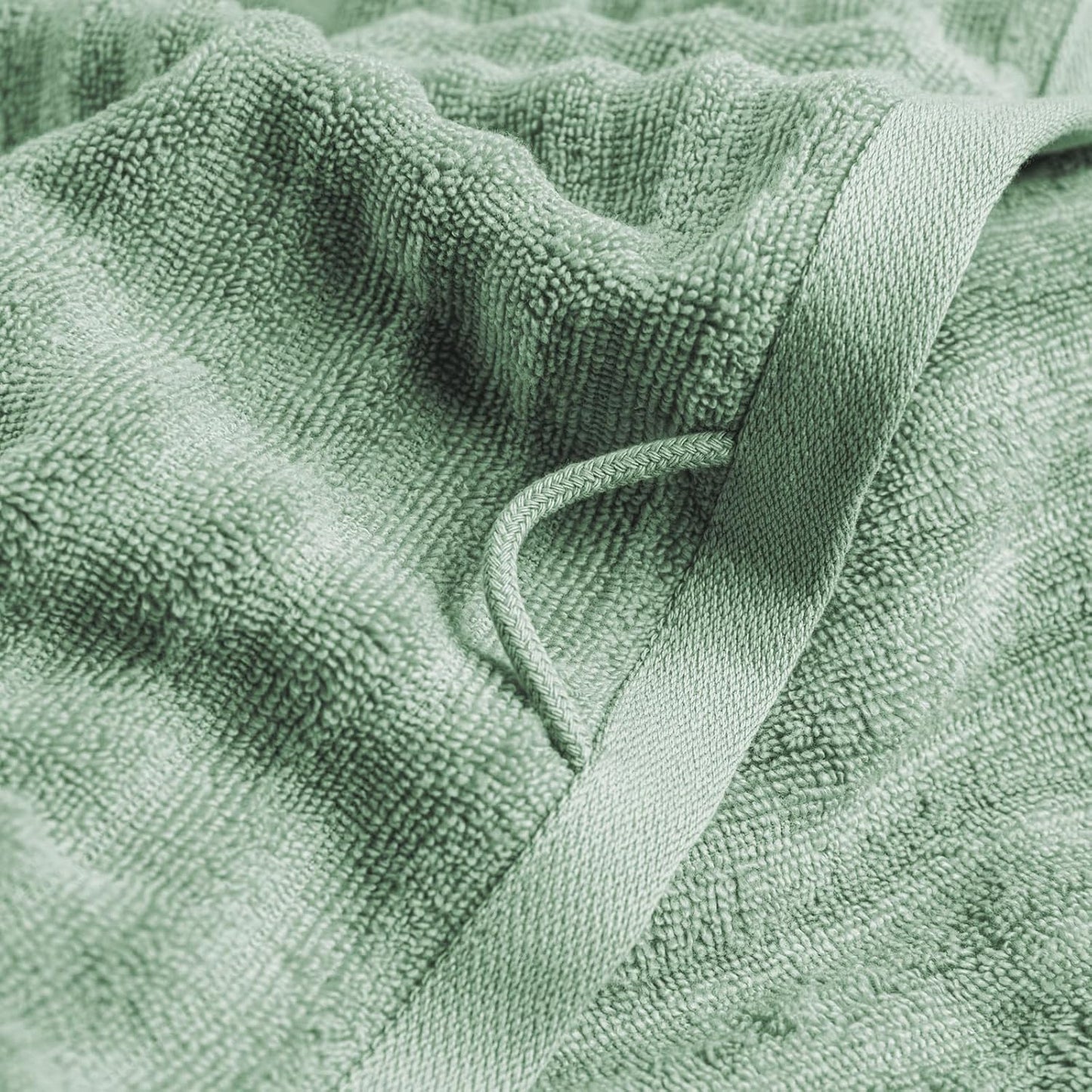 Pure Label 6-Piece Hand Towel Set with Hanging Loops Made of 100% Cotton, Absorbent and Soft, 2 x Bath Towels (70 x 140 cm), 2 x Hand Towels (50 x 100 cm), 2 x Guest Towels (30 x 50 cm),