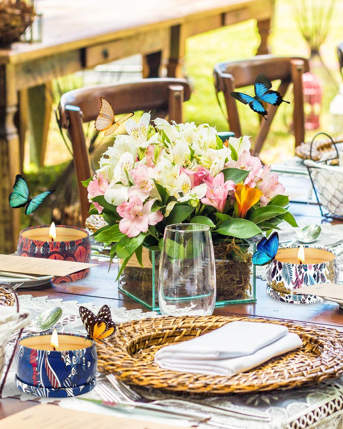 Scented Candle for Women, Scented Candles Gifts, Pack of 16 Scented Candles in Glass, 180 Hours, 100% Soy Wax