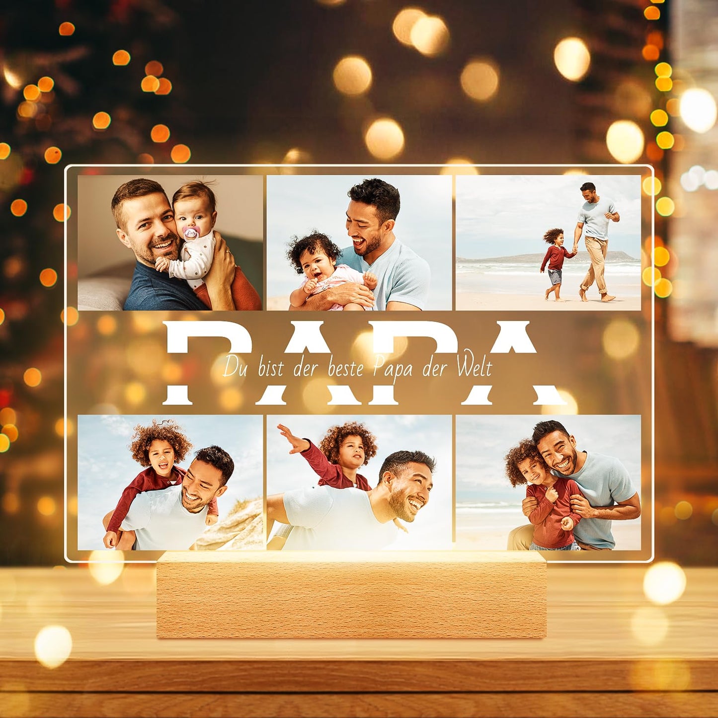 Personalised Christmas Gifts for Women & Men, Personalised Picture Frame with Photo, Photo Gifts Personalised for Him Her, Personalised Gifts