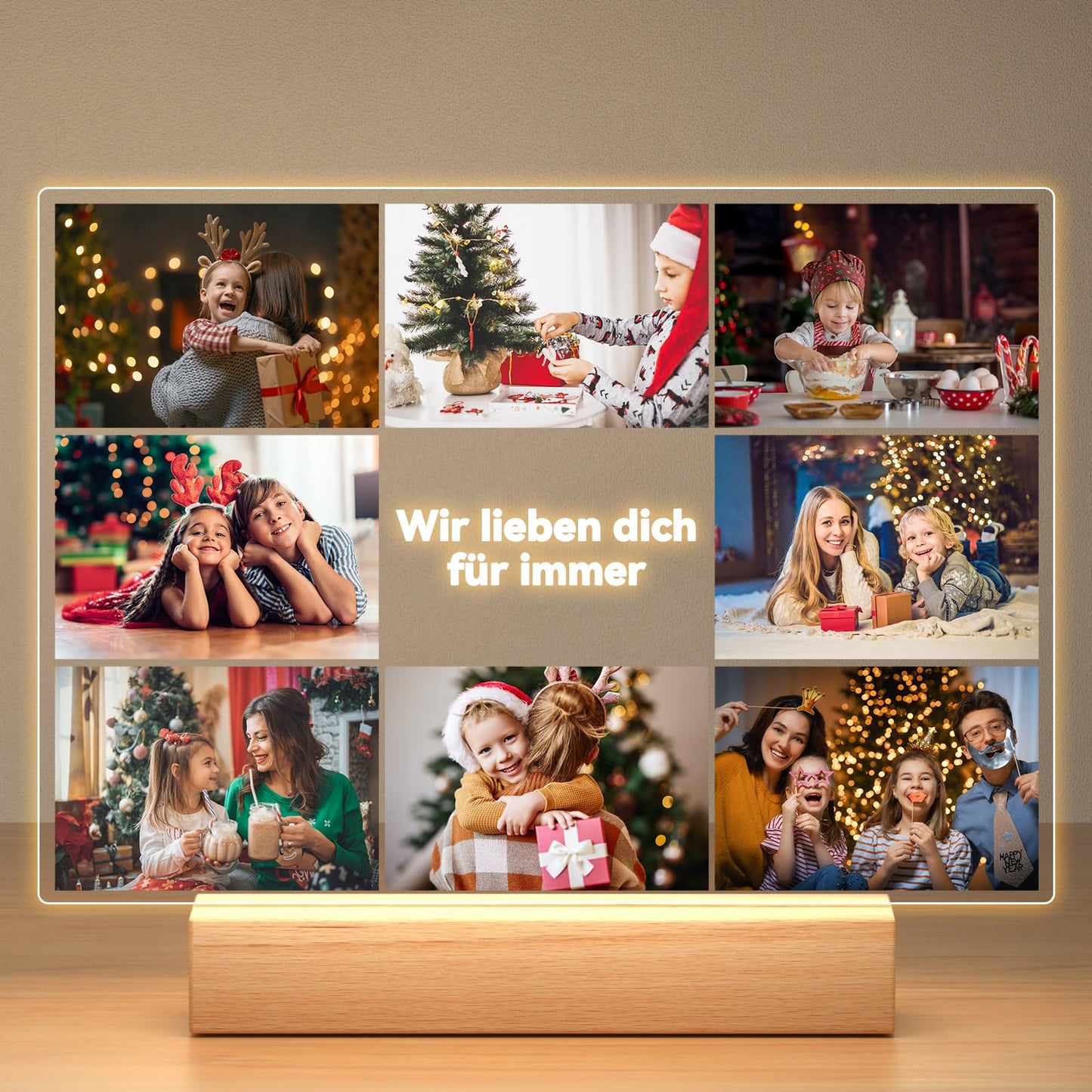 Personalised Christmas Gifts for Women & Men, Personalised Picture Frame with Photo, Photo Gifts Personalised for Him Her, Personalised Gifts