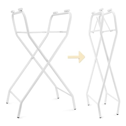 Moby-System Foldable Baby Bathtub with Insert, LCD Thermometer & Frame - Secure Hold from Birth, Ergonomic