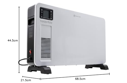 Heidenfeld Konvektor Heizung elektrisch EK100 | 𝟑 𝐉𝐀𝐇𝐑𝐄 𝐆𝐀𝐑𝐀𝐍𝐓𝐈𝐄 - 2300 Watt - Fernbedienung - Heizkörper - Elektroheizung