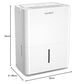 Luftentfeuchter, Dehumidifier 10 L/24 hr, Room Size Approx. 50 m³ (20 m²), LED Display