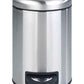 WENKO Leman Cosmetic Pedal Bin Matte Gold 3 L – Cosmetic Bin, Rubbish Bin with Anti-Fingerprint Capacity: 3 litres, stainless steel, 17 x 25 x 22.5 cm, gold
