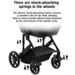 Reenborn 3-in-1 Pushchair, Buggy with Two Reversible Sliding Modes, Pushchair with Frame Aluminium Alloy, Baby Pram, 3-in-1 Complete Set with One-Click Folding Design