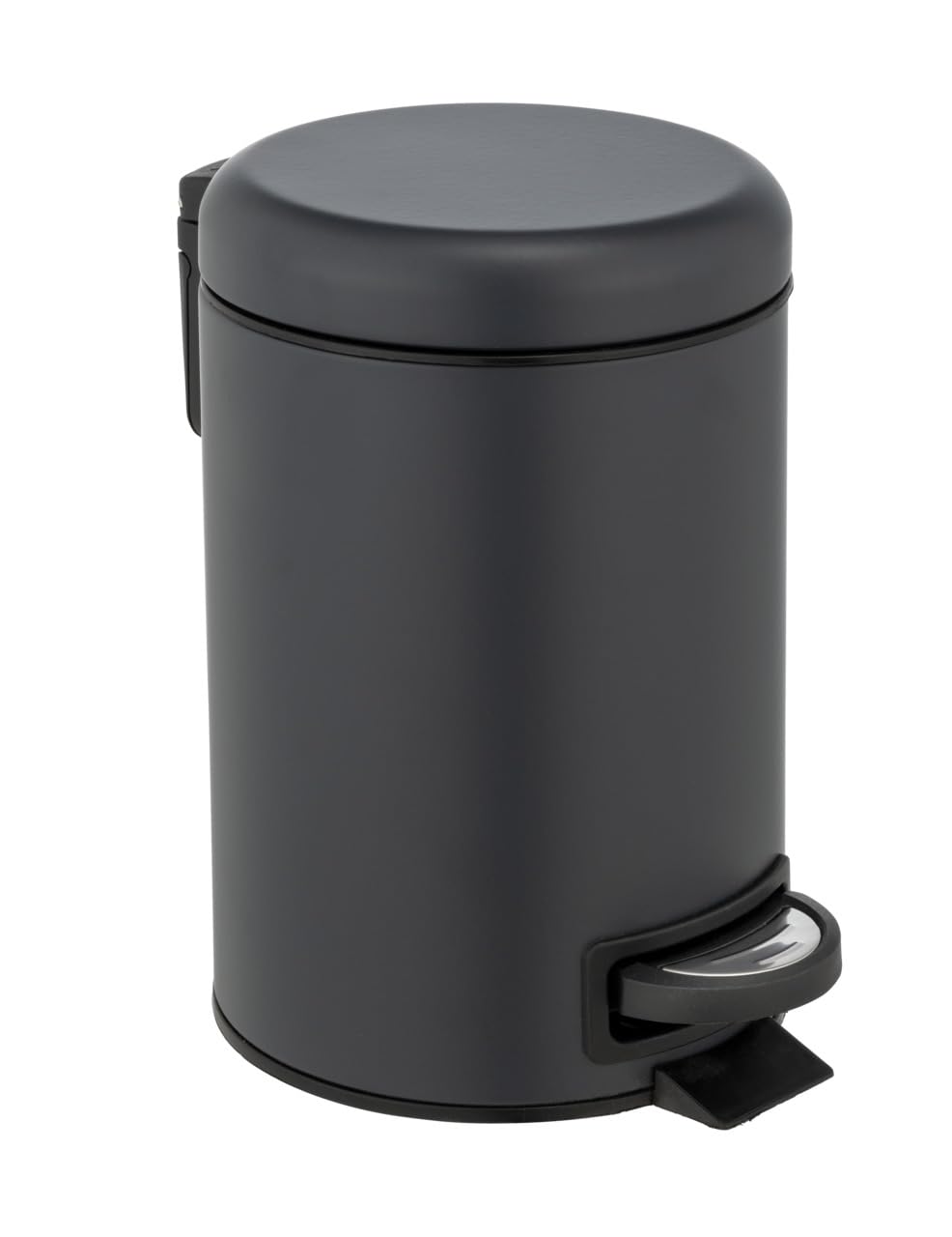 WENKO Leman Cosmetic Pedal Bin Matte Gold 3 L – Cosmetic Bin, Rubbish Bin with Anti-Fingerprint Capacity: 3 litres, stainless steel, 17 x 25 x 22.5 cm, gold