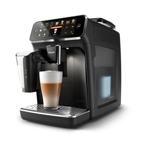 Philips Series 5400 Kaffeevollautomat – LatteGo Milchsystem, 12 Kaffeespezialitäten, Intuitives Display, 4 Benutzerprofile