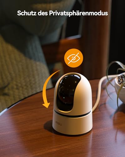 Imou 2K + 2K Dual Cameras Indoor Surveillance with Human/Animal, 2.4/5GHz WLAN 360° PTZ Indoor Surveillance Camera, Colour Night Vision, Smart Tracking, 2-Way Audio, Siren, Private Mode, Ideal for